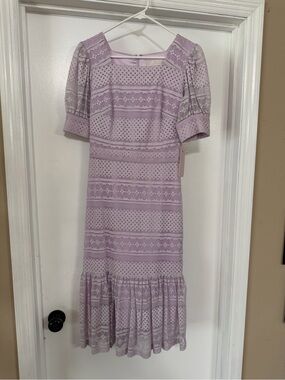 Rachel Parcell Lavender Lace Dress